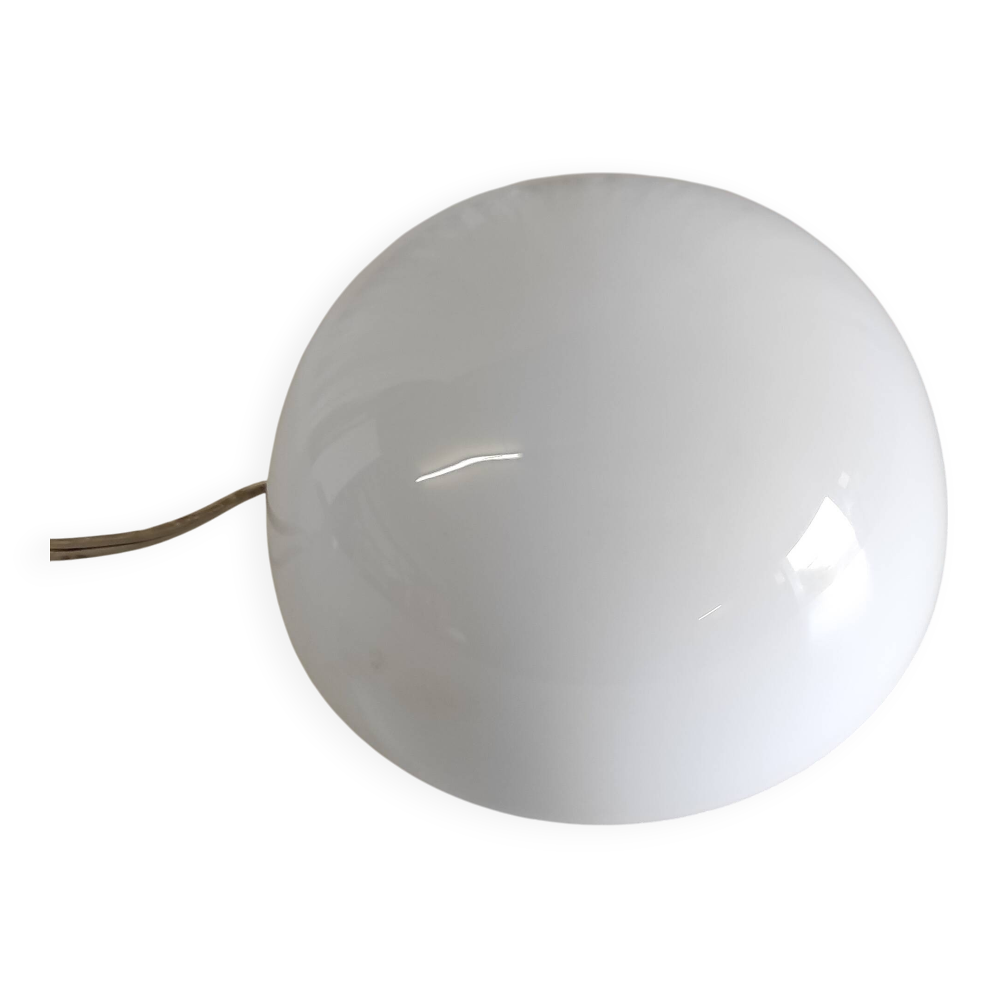 Opaline globe ceiling or wall light, diameter 15 cm - mid-20th century