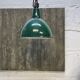 Industrial, Loft Green Enamel Pendant Lamp OBg-1, 1960s
