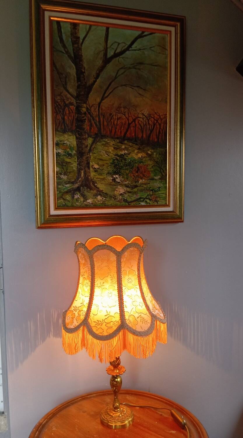 Oil on canvas landscape, 49 x 67 cm signature to be identified