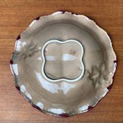 Large East German pottery bowl from the mid-century GDR by Strehla Keramik, 1960s.