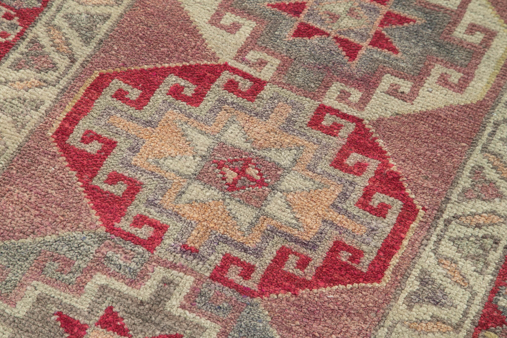 Handmade decorative oriental brown runner carpet 82 cm x 270 cm