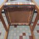 Pair of Vintage Wooden / Orange Fabric Chairs