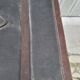 Leather travel trunk from the 1900s