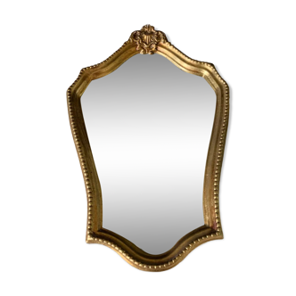 Miroir cadre doré, 46x31 cm