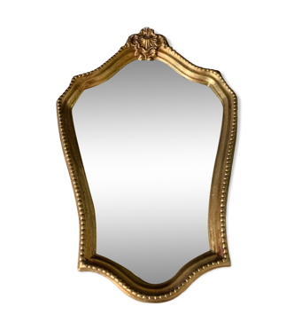 Miroir cadre doré, 46x31 cm