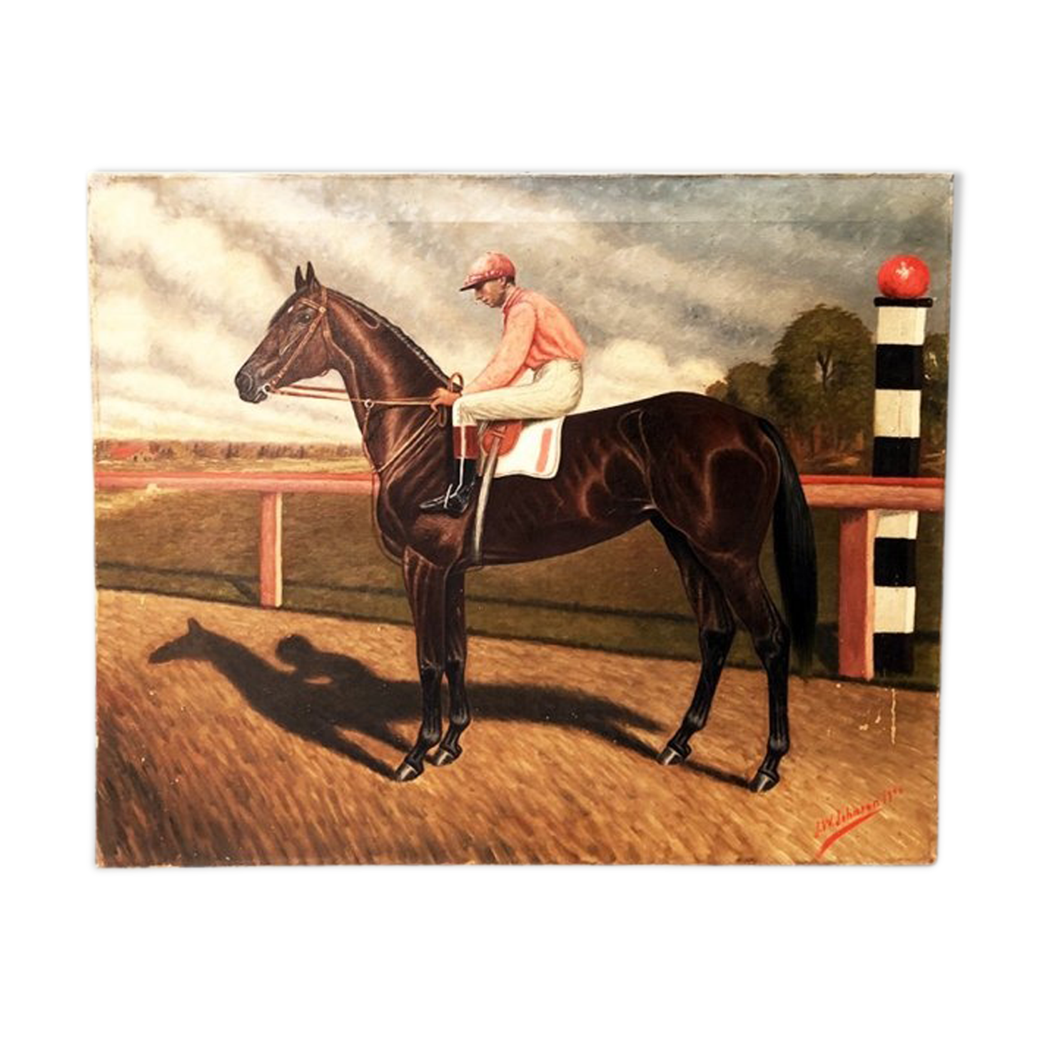 Tableau "Le jockey" 1900