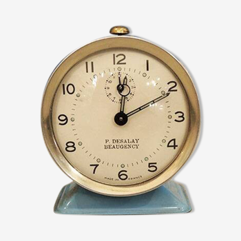 Old Sky Blue Alarm Clock P Desalay Beaugency