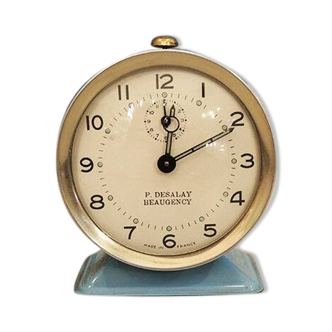 Old Sky Blue Alarm Clock P Desalay Beaugency