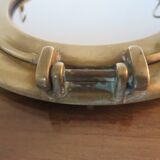 Mirror window in brass 70s - 29cm