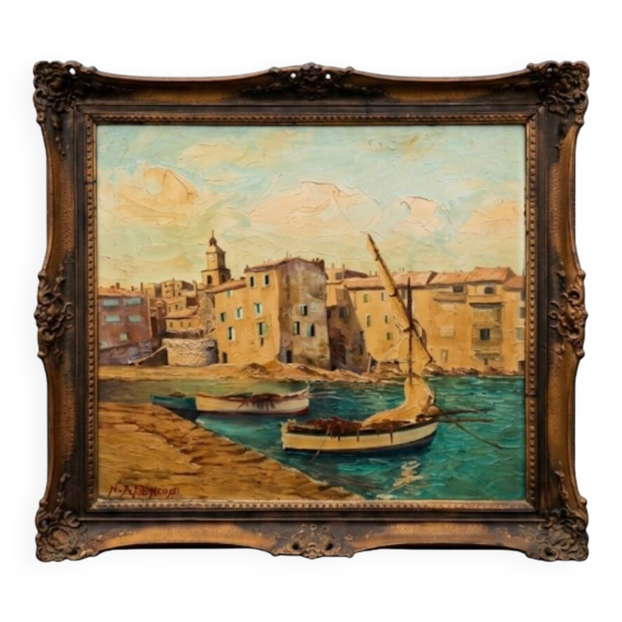 Grand Tableau Signé N.-P. Menconi