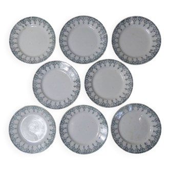 terre de fer 8 assiettes plates