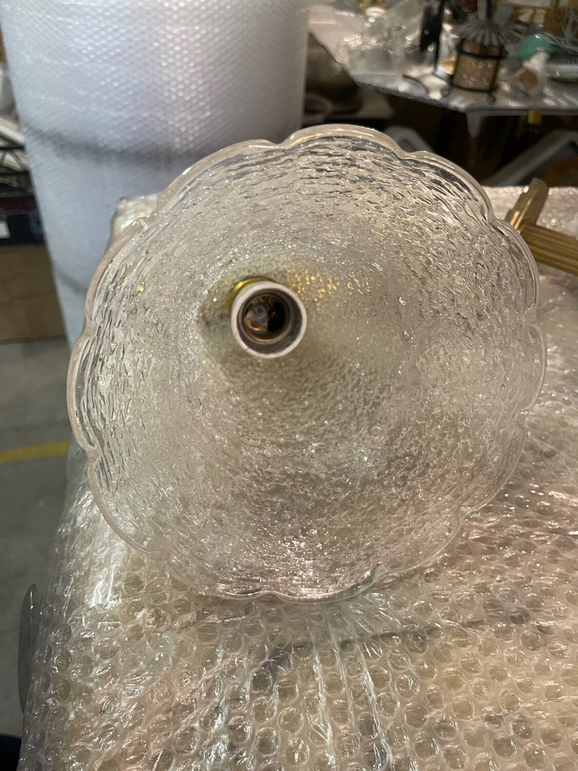 Murano Glass Brass Sconces Set of 2