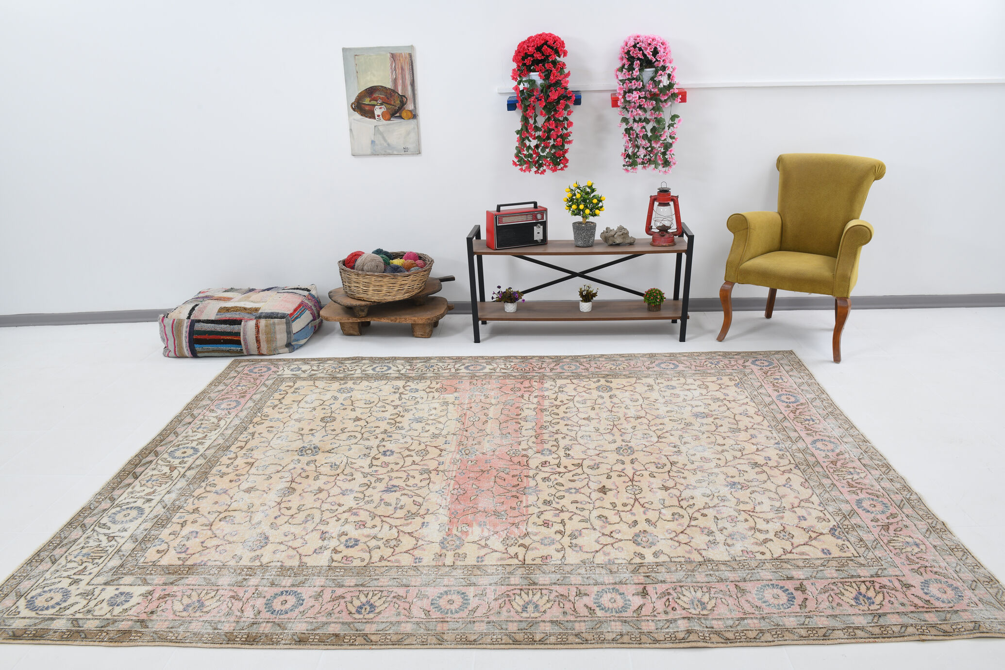 Tapis turc beige classique 300x221cm
