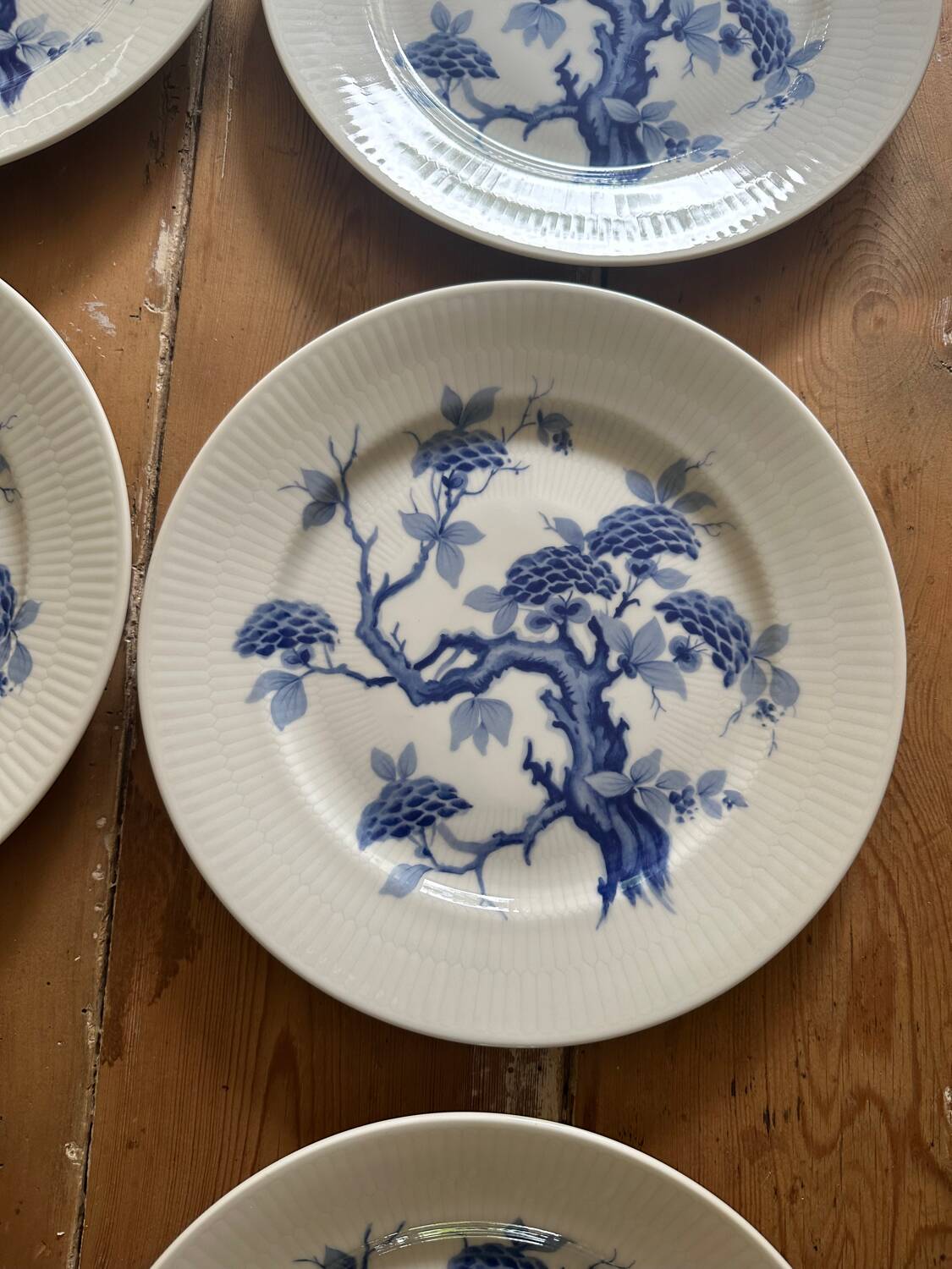 Set of eight German porcelain plates from the 1950s