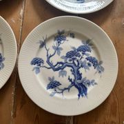 Set of eight German porcelain plates from the 1950s
