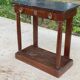 19th century empire console, solid wood and gray marble