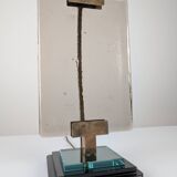 Lampe de table Att. Pietro Chiesa pour Fontana Arte en verre et laiton