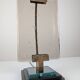 Att. Pietro Chiesa Table Lamp for Fontana Arte in Glass and Brass