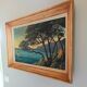 Huile sur panneau Côte d Azur