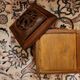 Vintage wooden box tea box 19th century Asia Indochina China