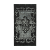 Hand-knotted antique turkish 1970s 151 cm x 282 cm black carpet