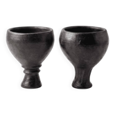 Hand-cut duo in artisanal terracotta — Kânâh