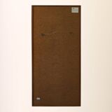 Vintage rectangular oak mirror