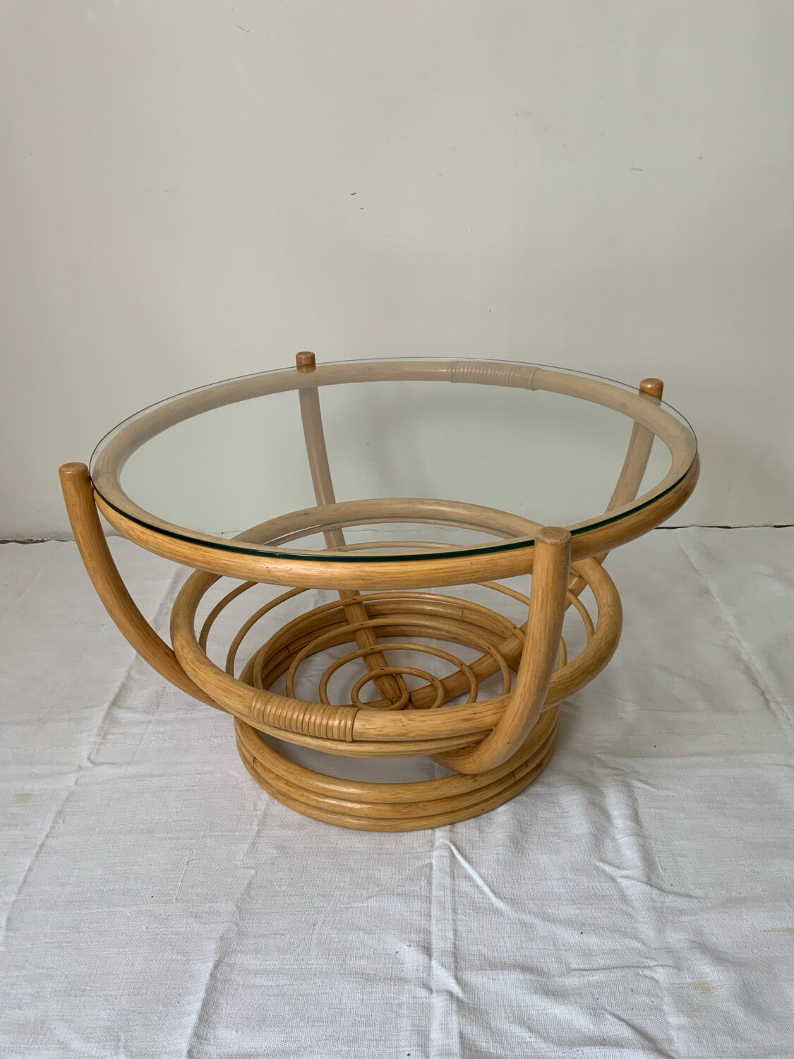 Rattan coffee table