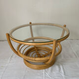 Rattan coffee table