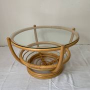 Rattan coffee table