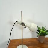 Wit metalen bureaulamp, tafellamp