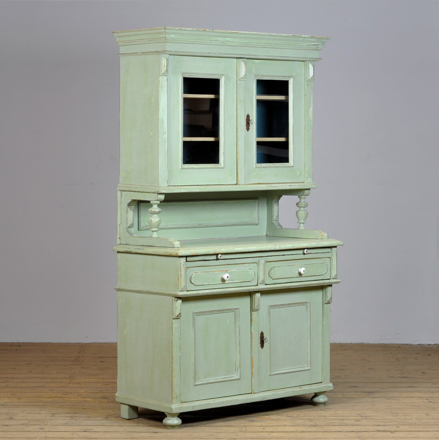 Solid Pine Kitchen Cupboard, 1920's