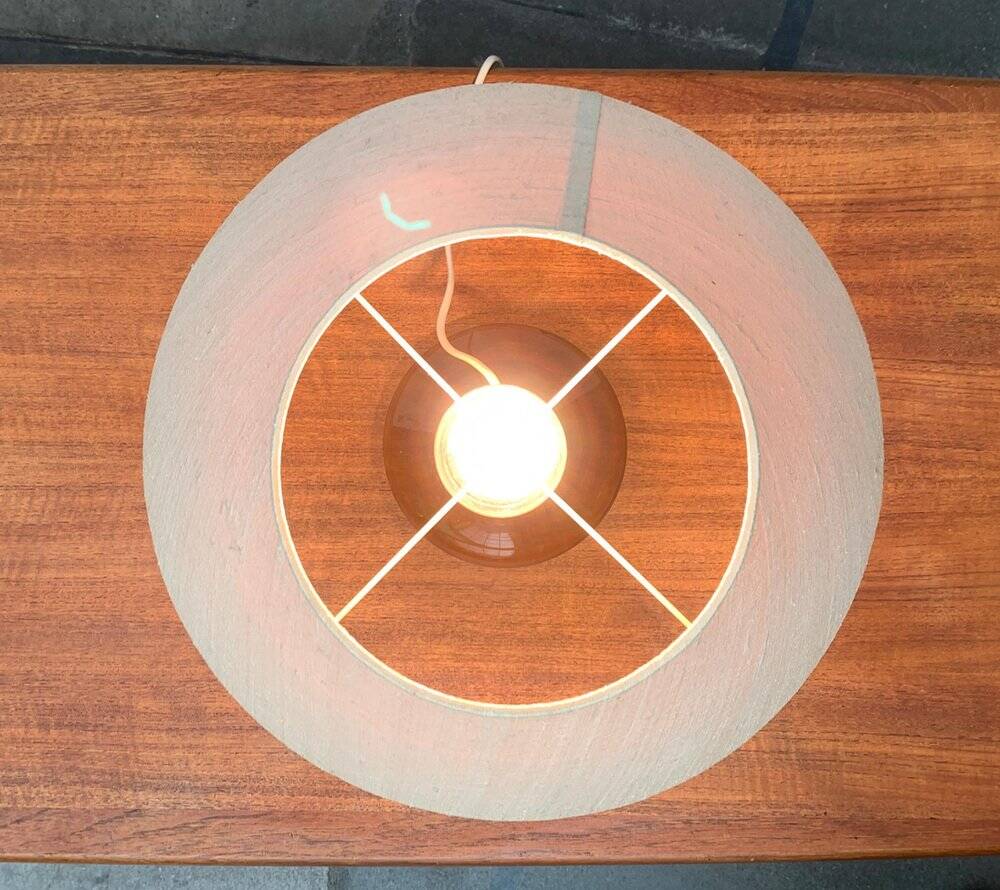 Mid-century Danish glass table lamp by Holmegaard