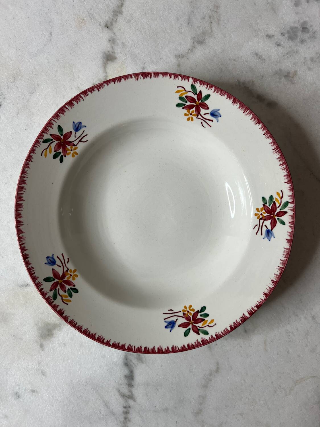 Sarreguemines Digoin Evelyne soup plate