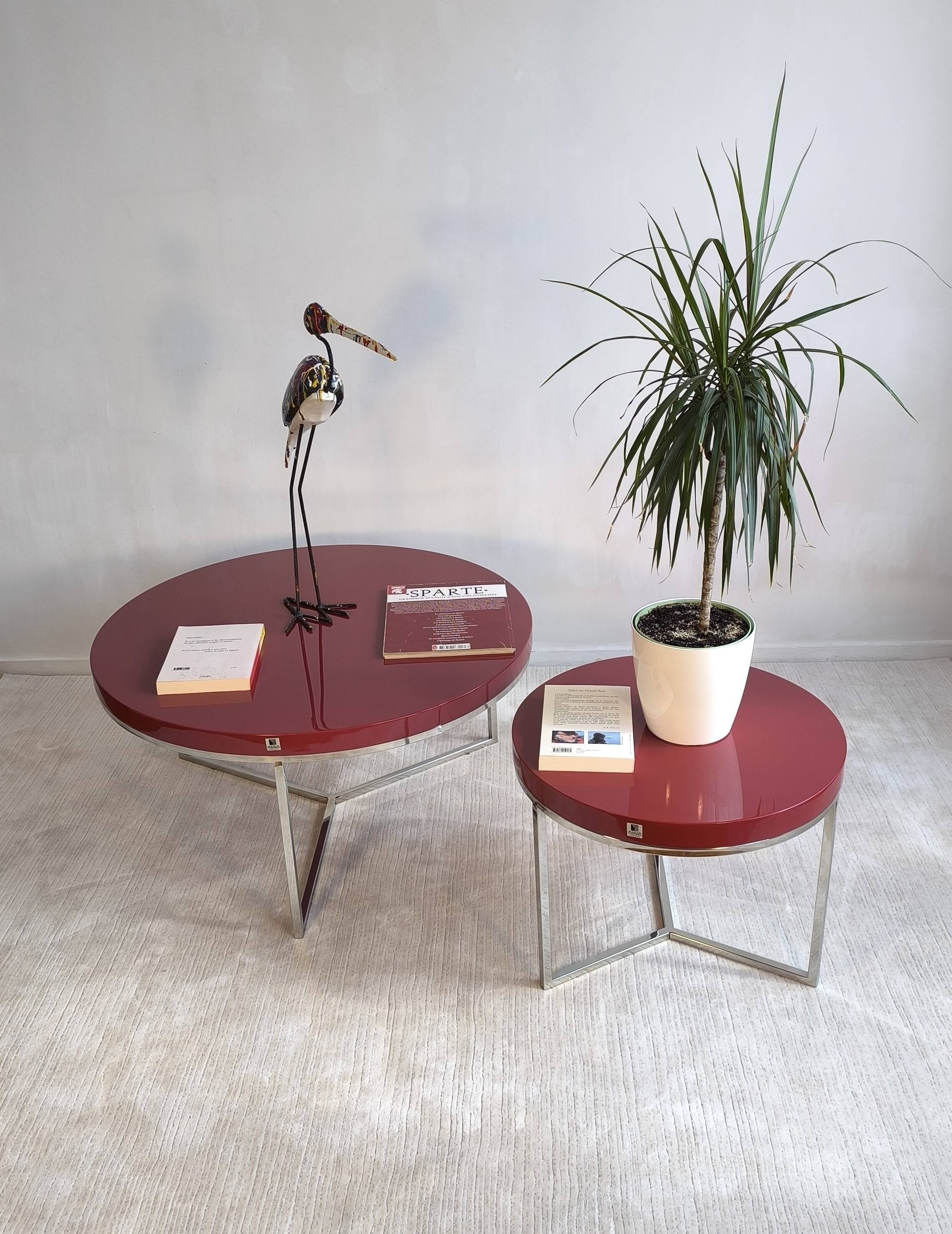 Magnificent “satellite” coffee tables by marais international