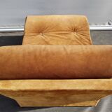 Armchair Jacques Charpentier chocolate skin