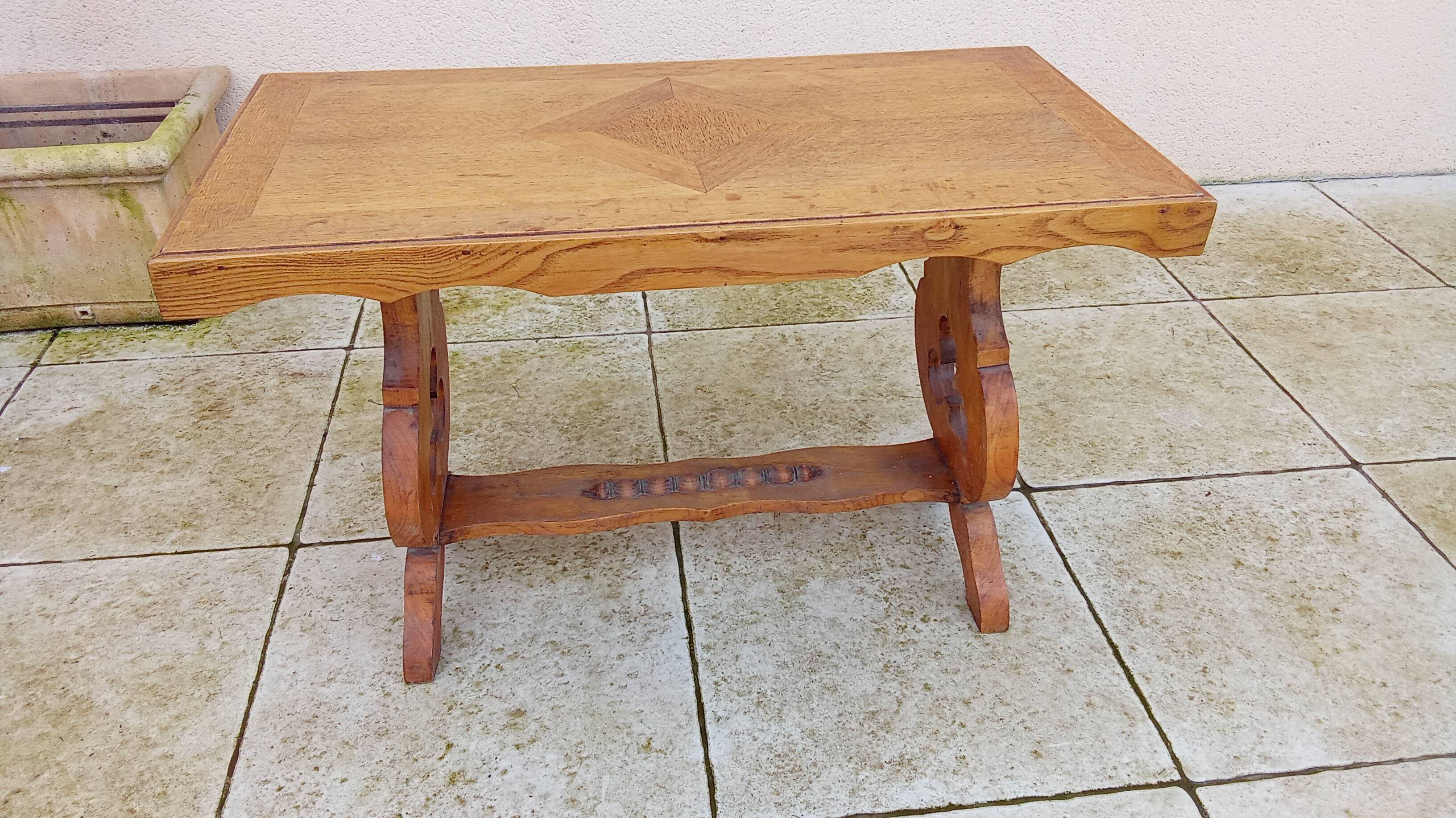 Vintage mountain chalet coffee table