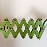 Green Industrial German Scissor Wall Lamp from Kaiser Leuchten, 1960s