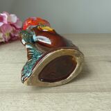 Vintage Vallauris Style Colorful Ceramic Fish Shaped Pitcher