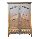 Armoire Lorraine En Chêne D’époque Louis XV XVIII Eme Siècle