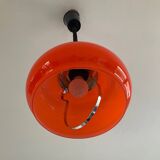 Opaline pendant light up and down from the 70s