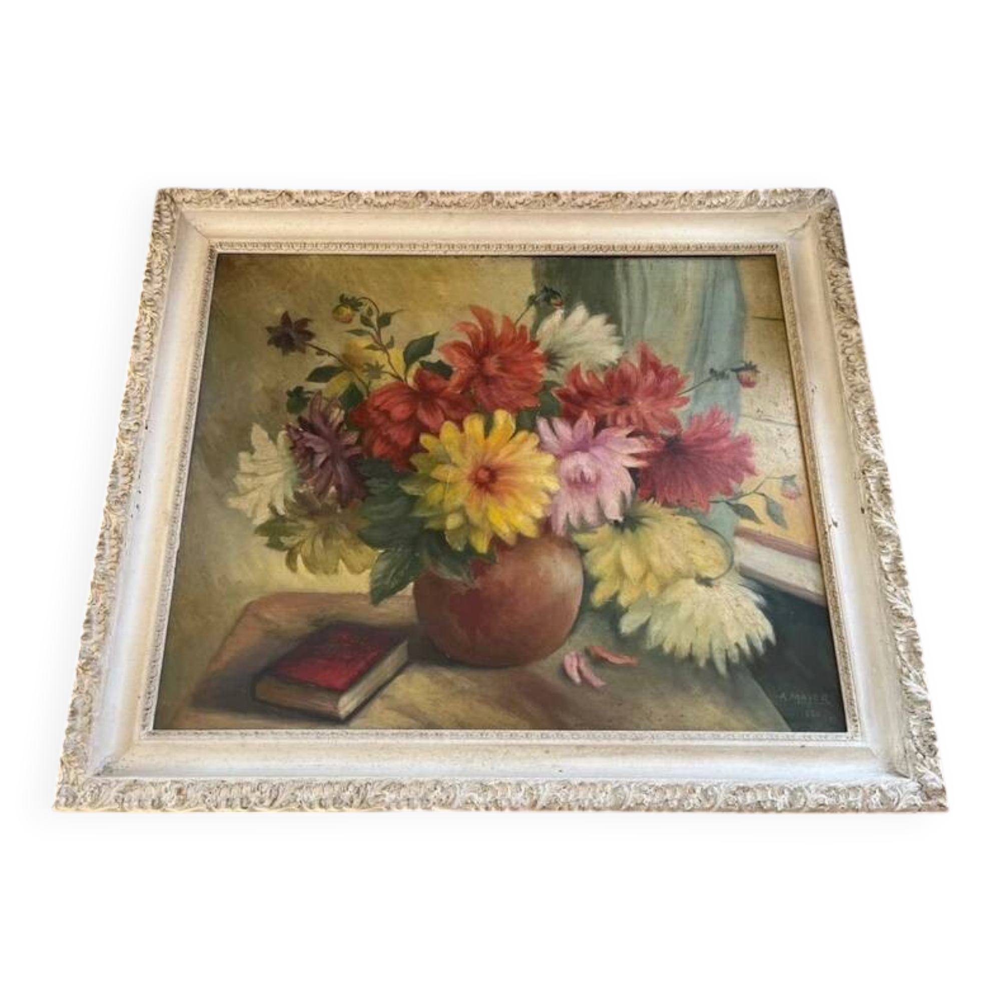 Oil on panel - A. Mayer - 1950