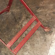 Sheet metal table and chairs