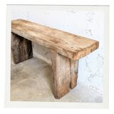 Banc Ancien Bois Brut Vintage Atelier