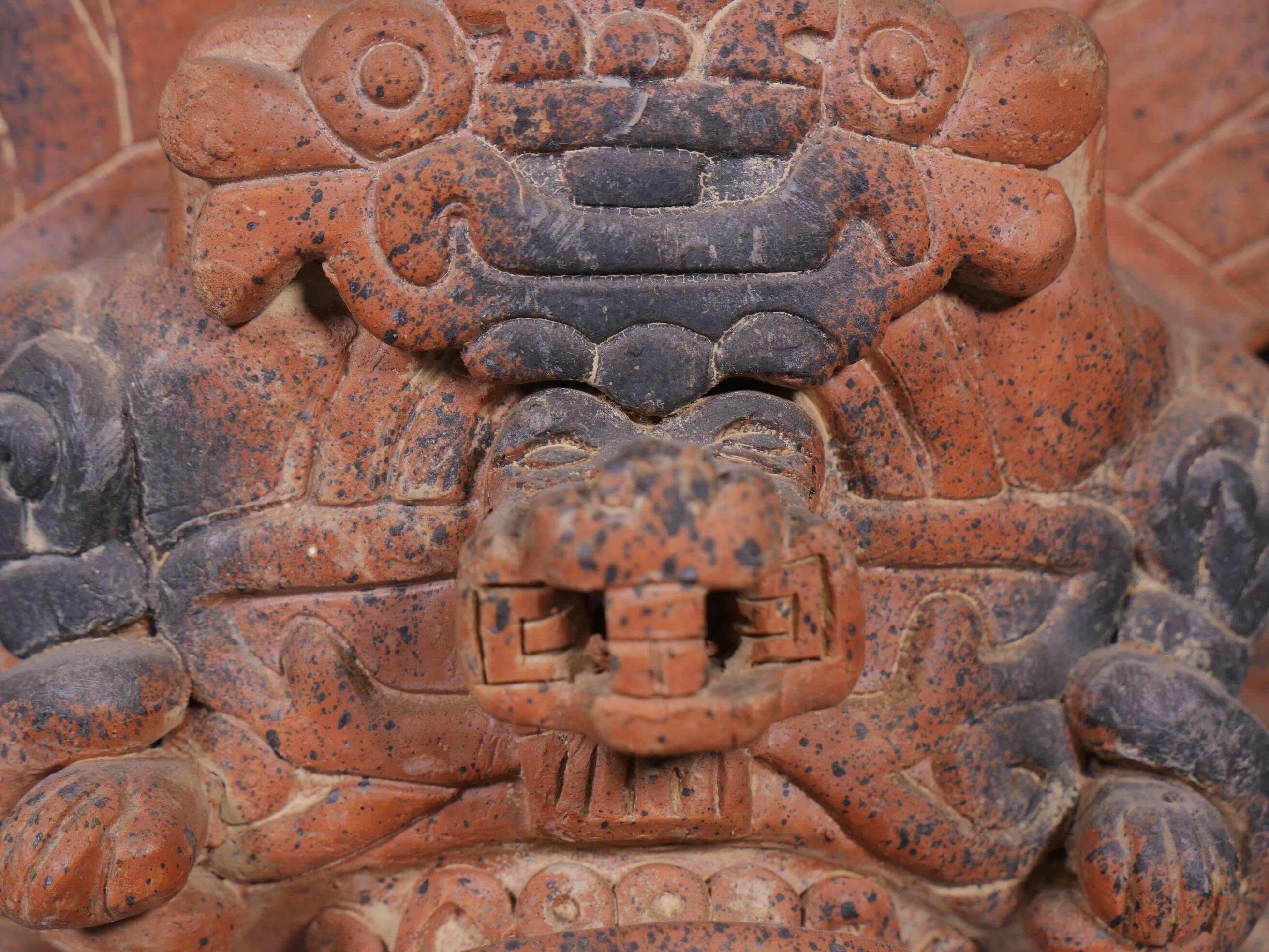 Large Maya Antique Sculpture Terracotta
