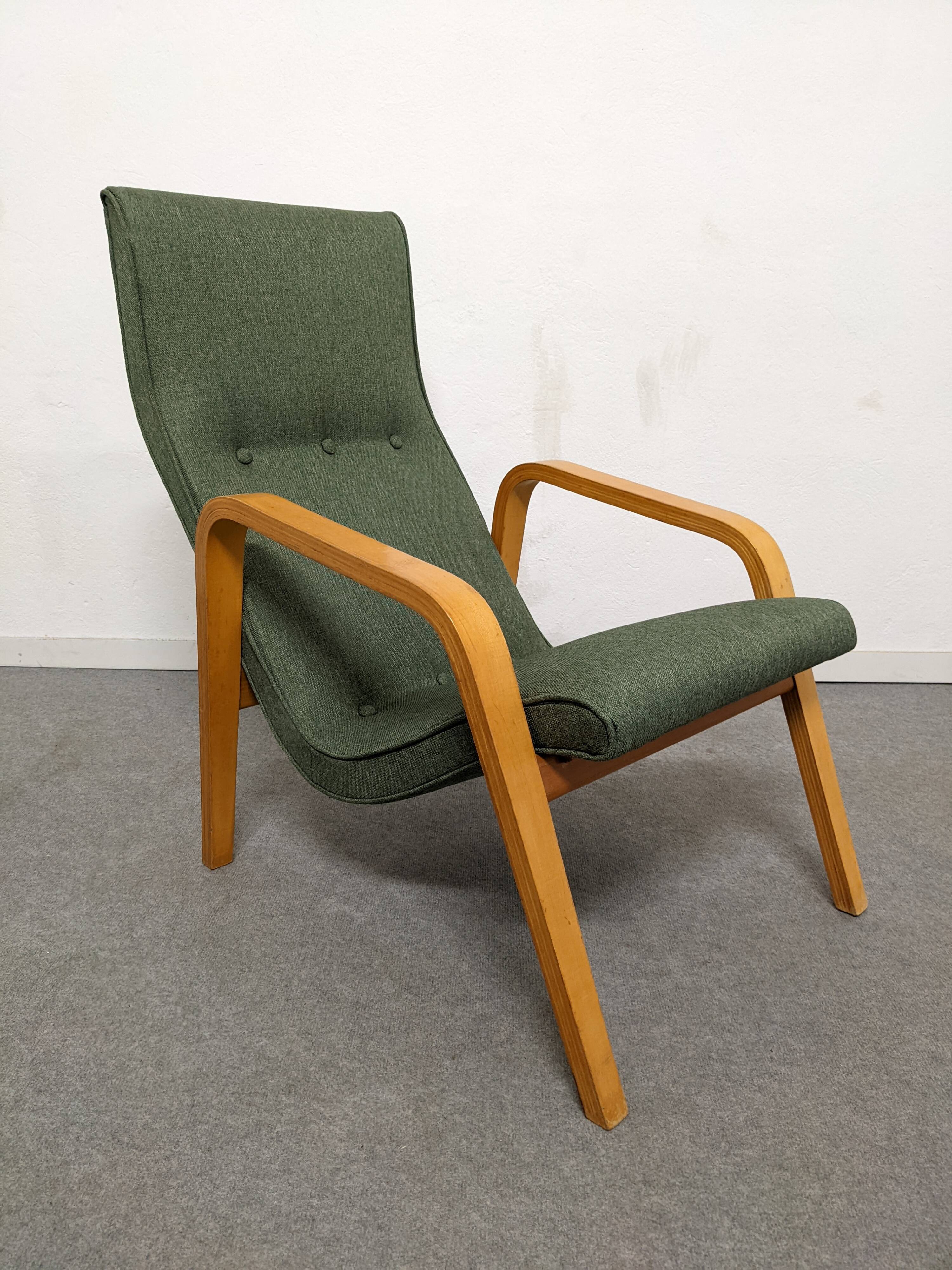 Paire de fauteuils Bow Wood des années 50/60