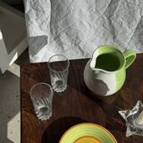 Set of 6 glass orangeade glasses H14.5 D7