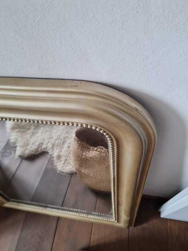 Antique gilt Louis Philippe mirror, 88 x 72