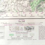 Carte vintage Angers 73x55cm