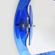 Veca cobalt blue mirror with 2 shades Veca, Italy, 70s, 71x63 cm